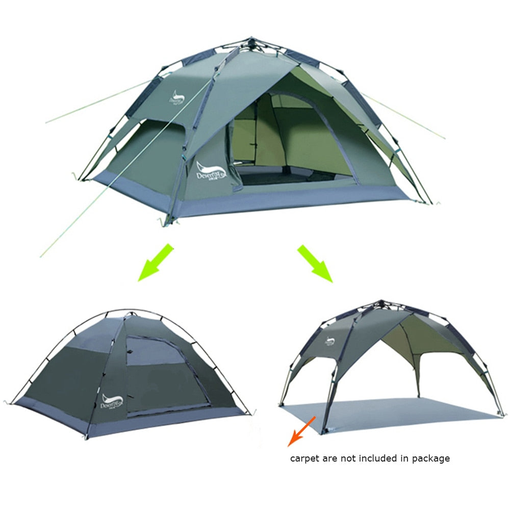 3-4 Person Camping Tent  easy to read in search engine