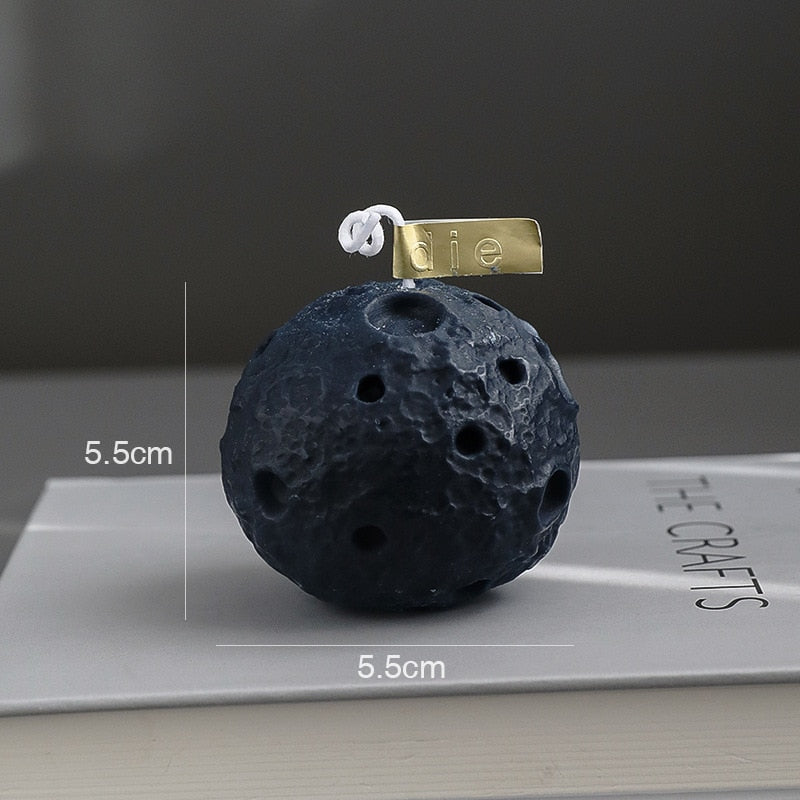 Moon-Shaped Scented Candle