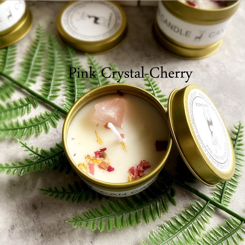 Golden Tin Box Essential Oil Candles