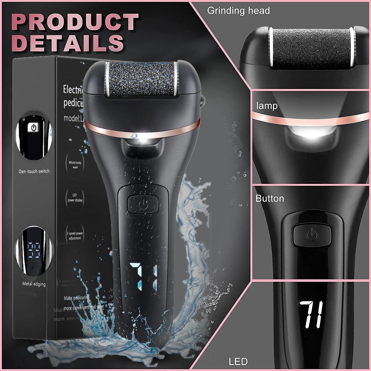 Rechargeable Electric Callus Remover