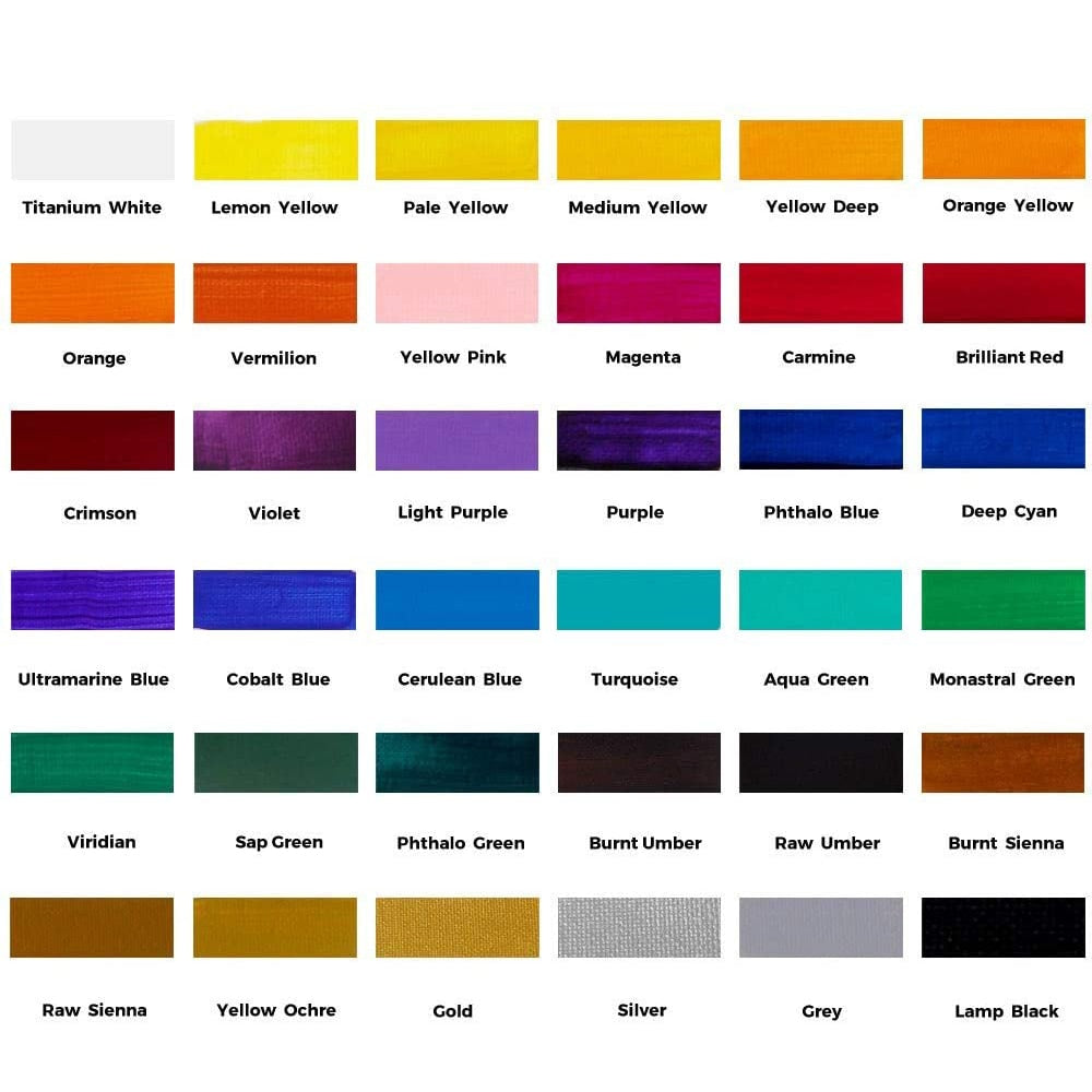 Mont Marte Premium Metallic Acrylic Paint Set