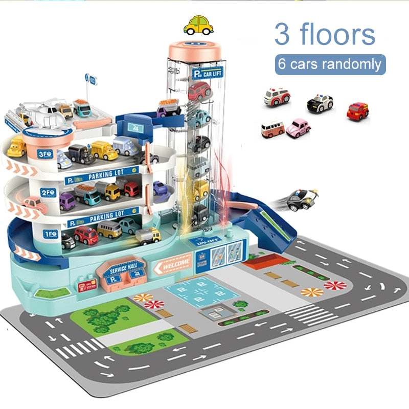 Electric Track Parking Building