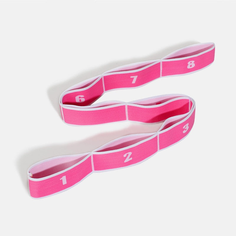 Yoga Pull Strap Belt Polyester Latex Elastic Latin