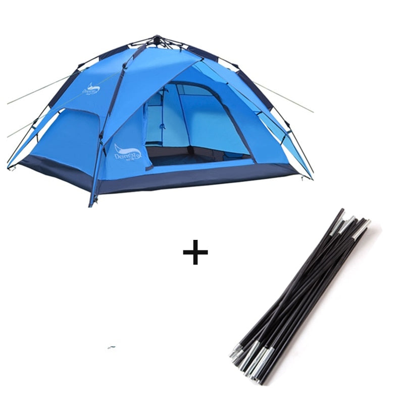 3-4 Person Camping Tent  easy to read in search engine