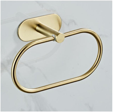 Brushed Gold Bathroom Hardware Set