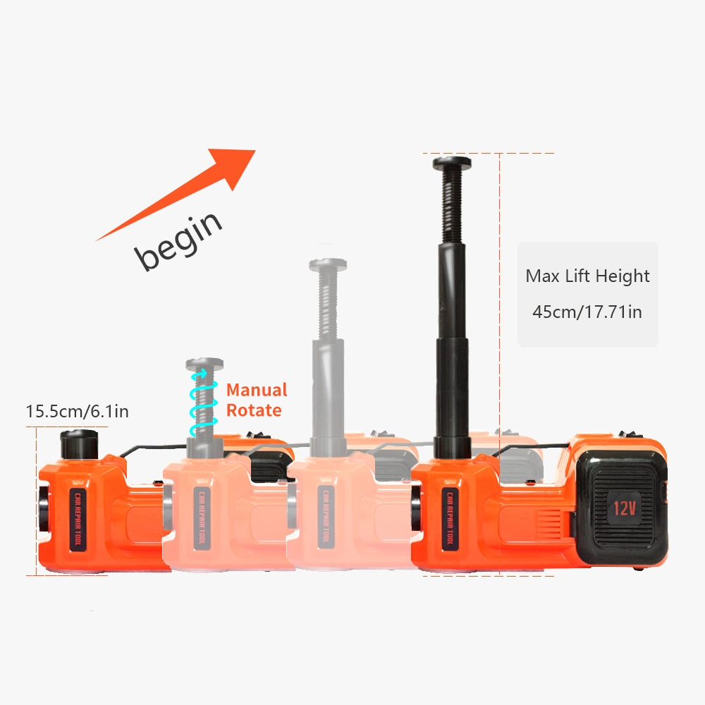 3-in-1 Electric Hydraulic Car Jack Kit