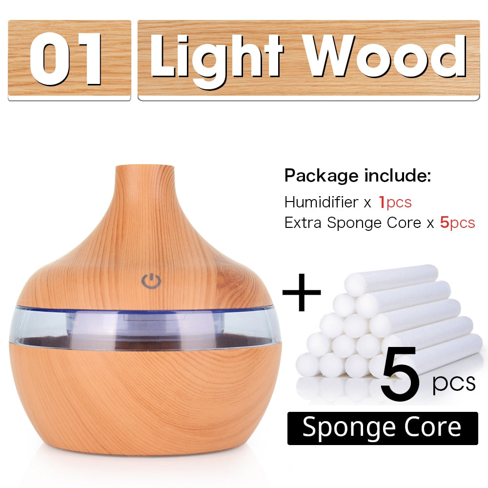 300ML USB Air Humidifier and Electric Aroma Diffuser Mist