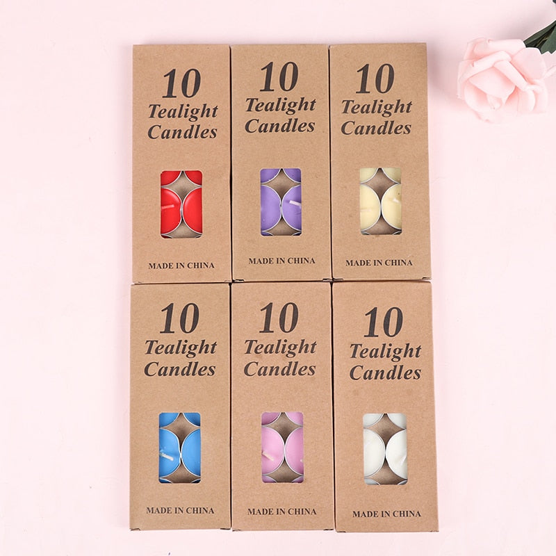 10-Piece Aromatherapy Tea Wax Candle Set