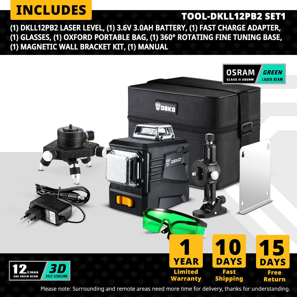Professional construction tools for accurate leveling