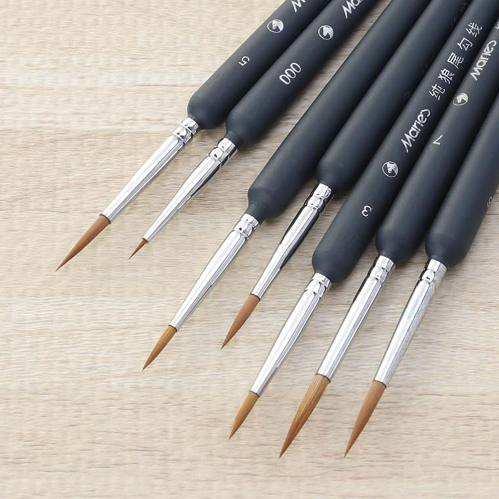 Professional Wolf Fine Painting Pen Nylon Hair Brush