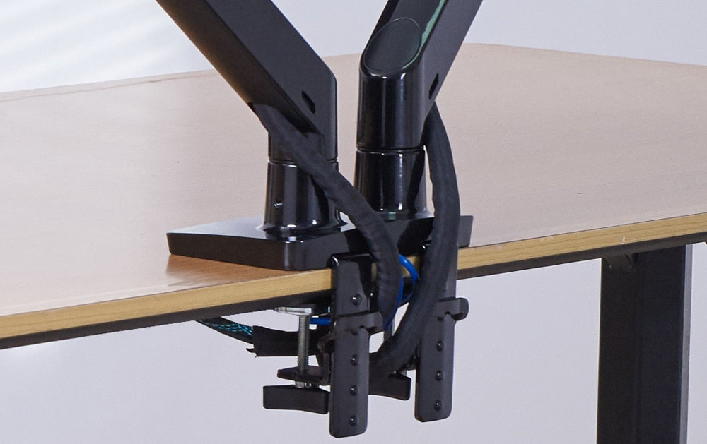 NB F195A Dual Monitor Mount - Gas Spring Arm