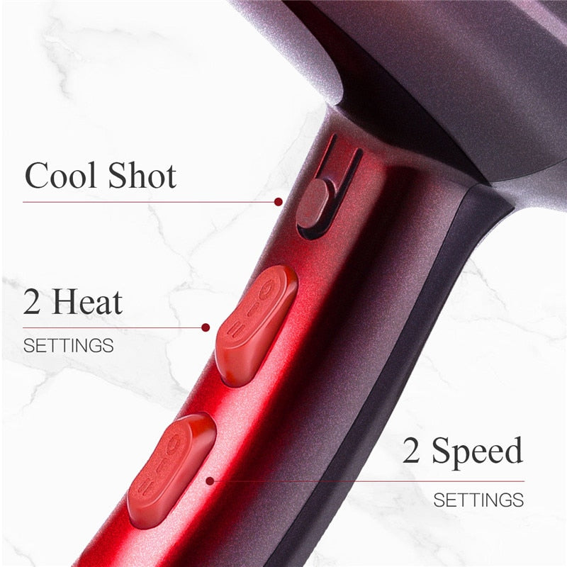 Efficient drying with our 4000W hair dryer