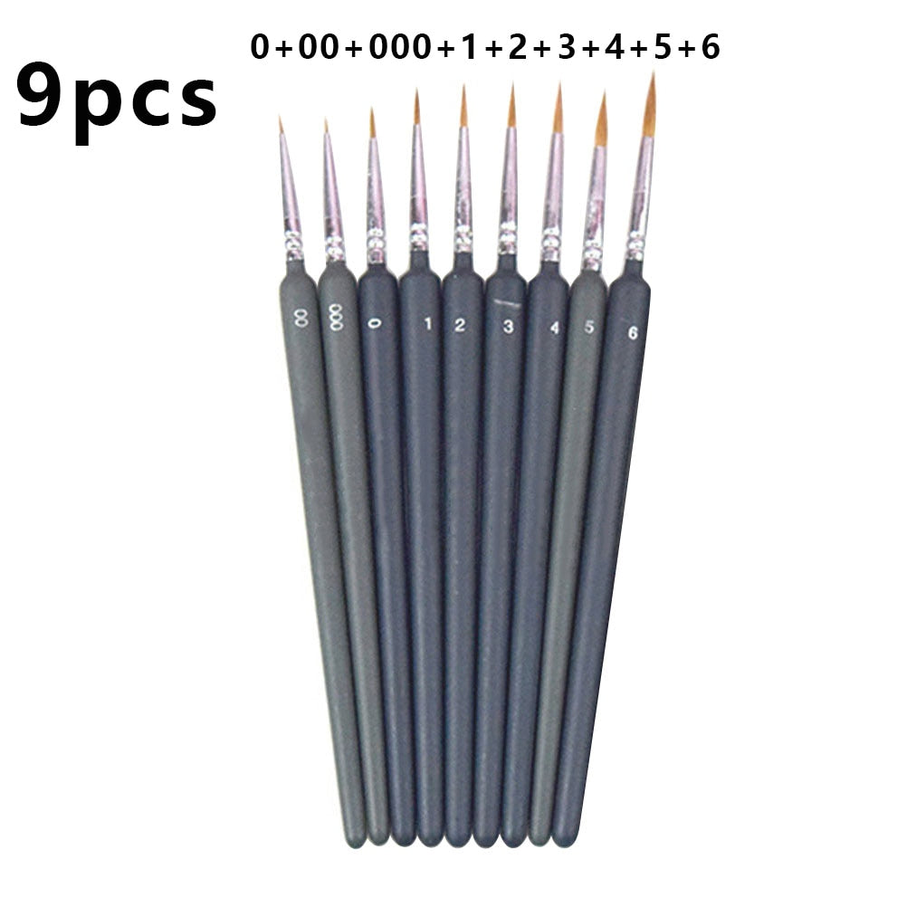 Professional Wolf Fine Painting Pen Nylon Hair Brush