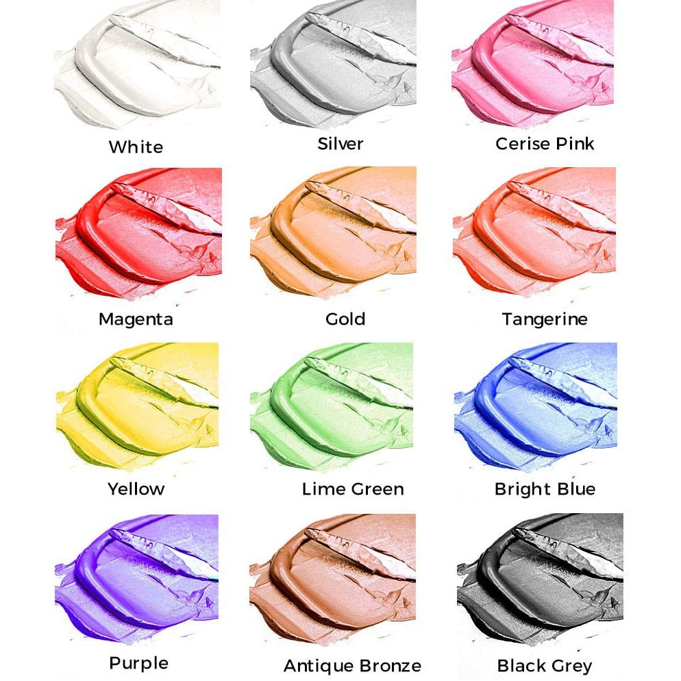 Premium Metallic Acrylic Paint Set