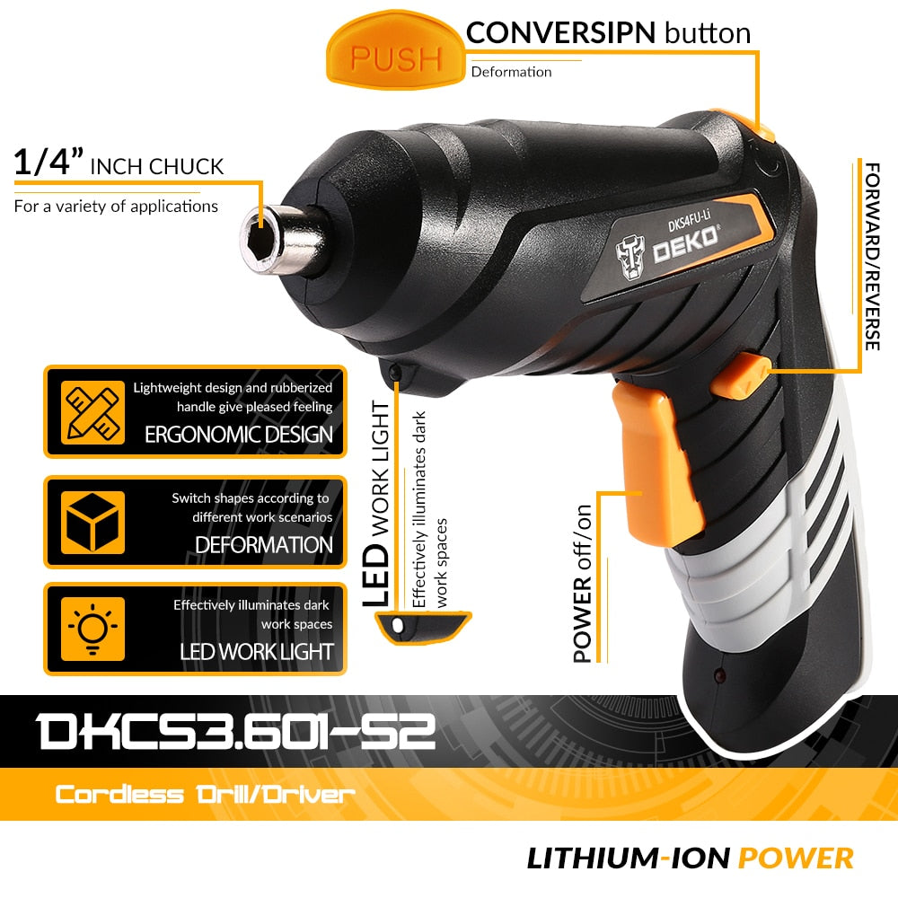Electric Cordless Screwdriver Power Tools
