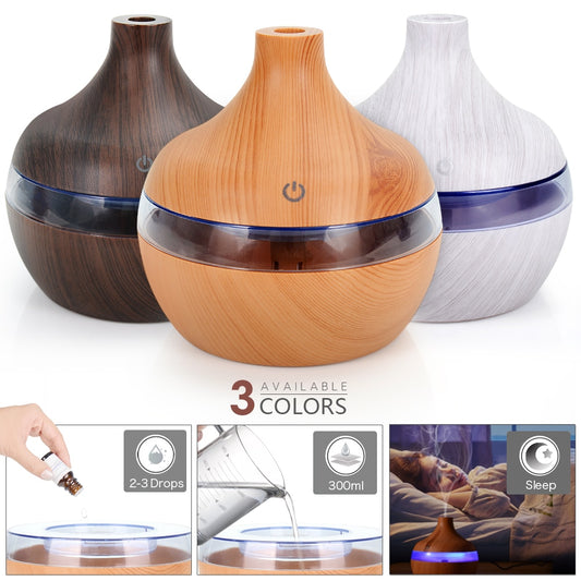300ML USB Air Humidifier and Electric Aroma Diffuser Mist