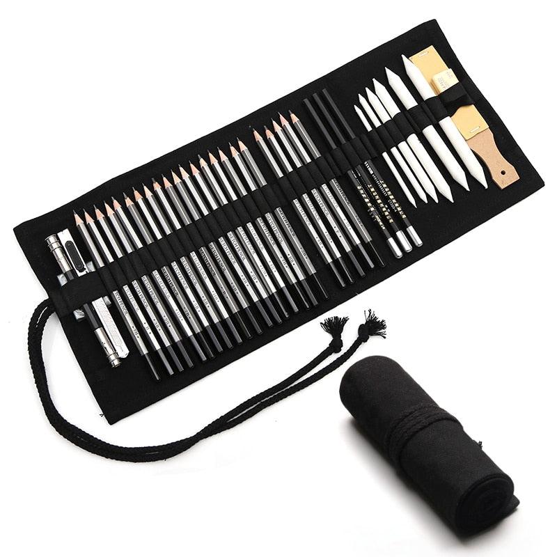 27/39pcs Professional Sketching Drawing Kit