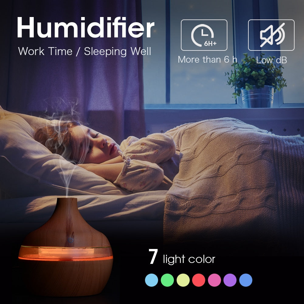 300ML USB Air Humidifier and Electric Aroma Diffuser Mist