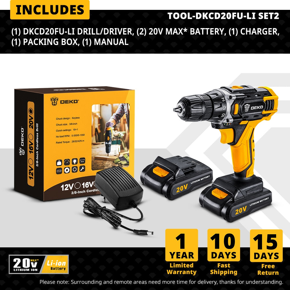 Powerful Cordless Drill Power Tools