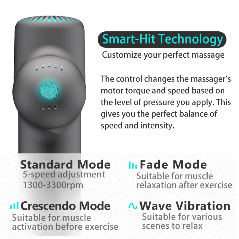 Booster Electric Neck Massager Smart Hit Fascia Gun