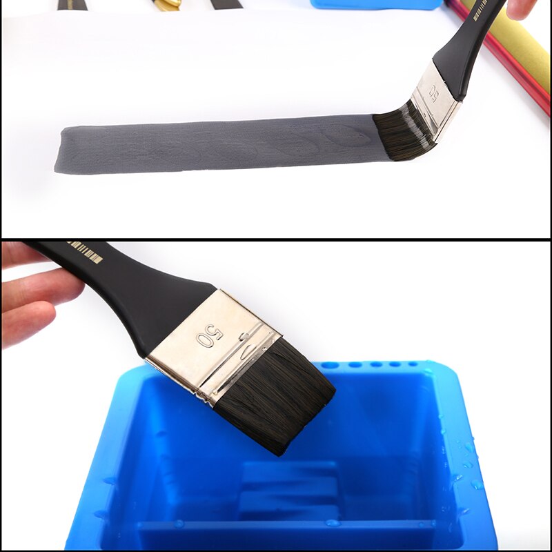 6-Piece Flat Paint Brush Set for Artists