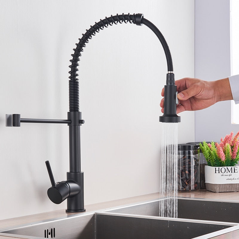 Sleek Matte Black Mixer Tap