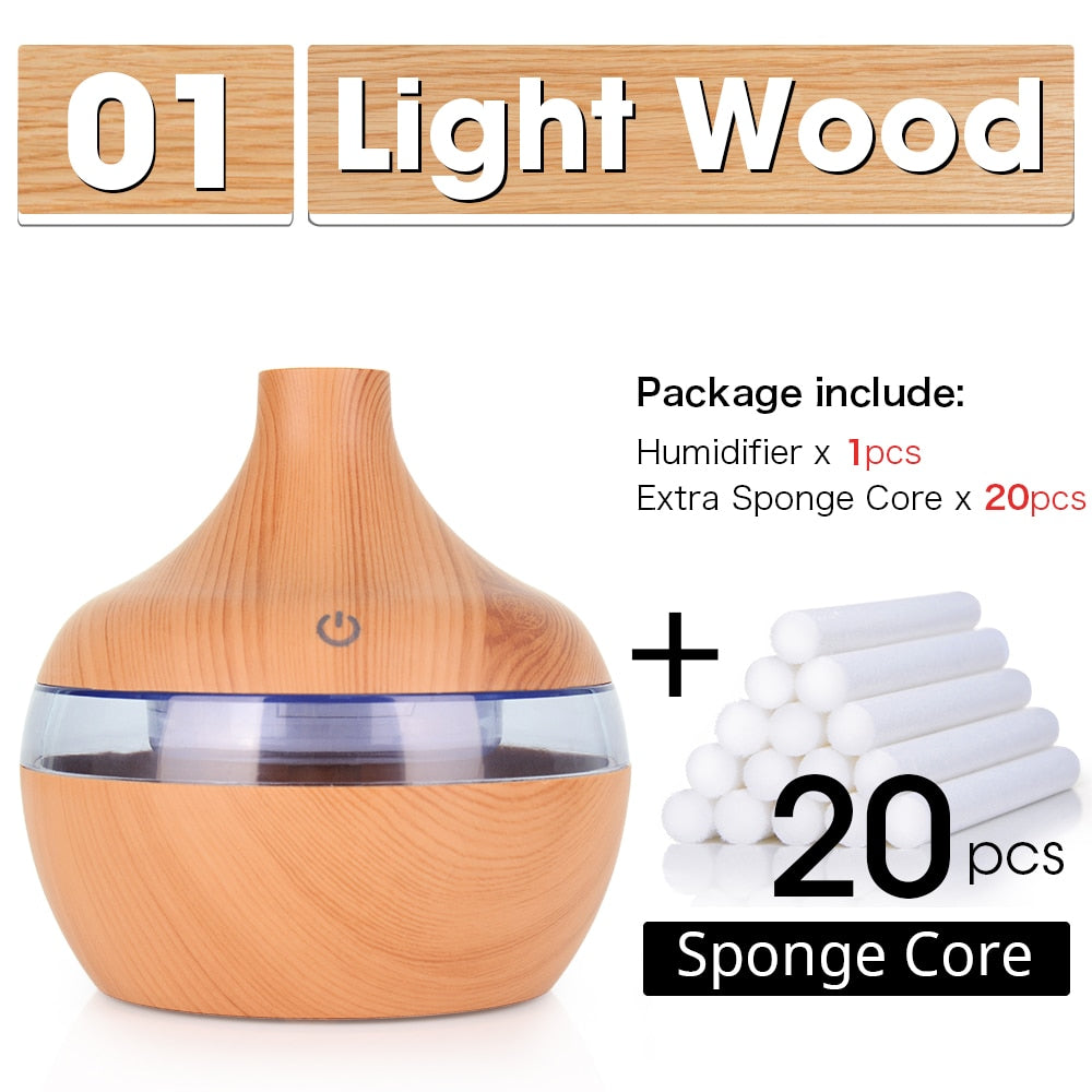 300ML USB Air Humidifier and Electric Aroma Diffuser Mist