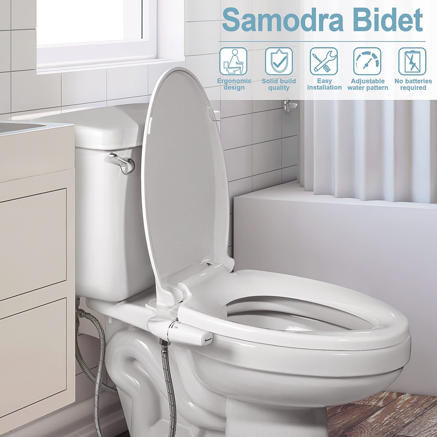 Sleek Bidet Toilet Seat Attachment