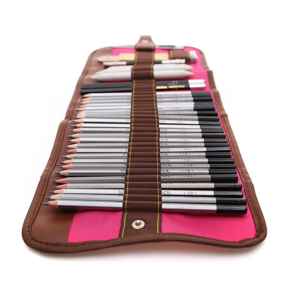 27/39pcs Professional Sketching Drawing Kit