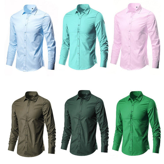 Slim Fit Business Casual Male Hawaiian Shirts