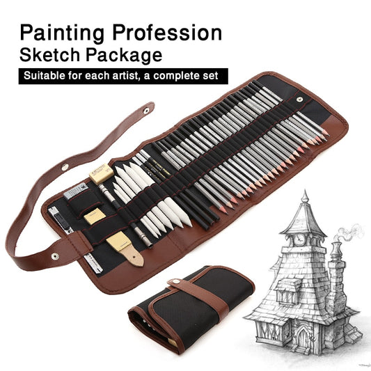 27/39pcs Professional Sketching Drawing Kit