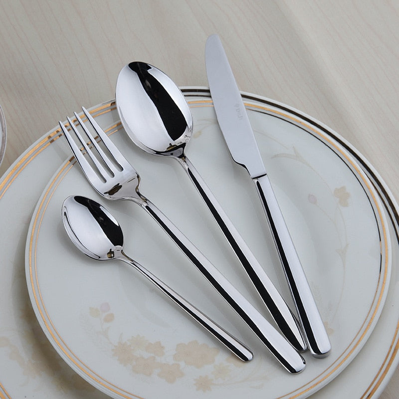 24-Piece Dinnerware and Cutlery Set