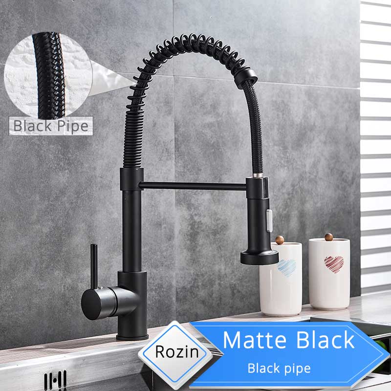 Sleek Matte Black Mixer Tap