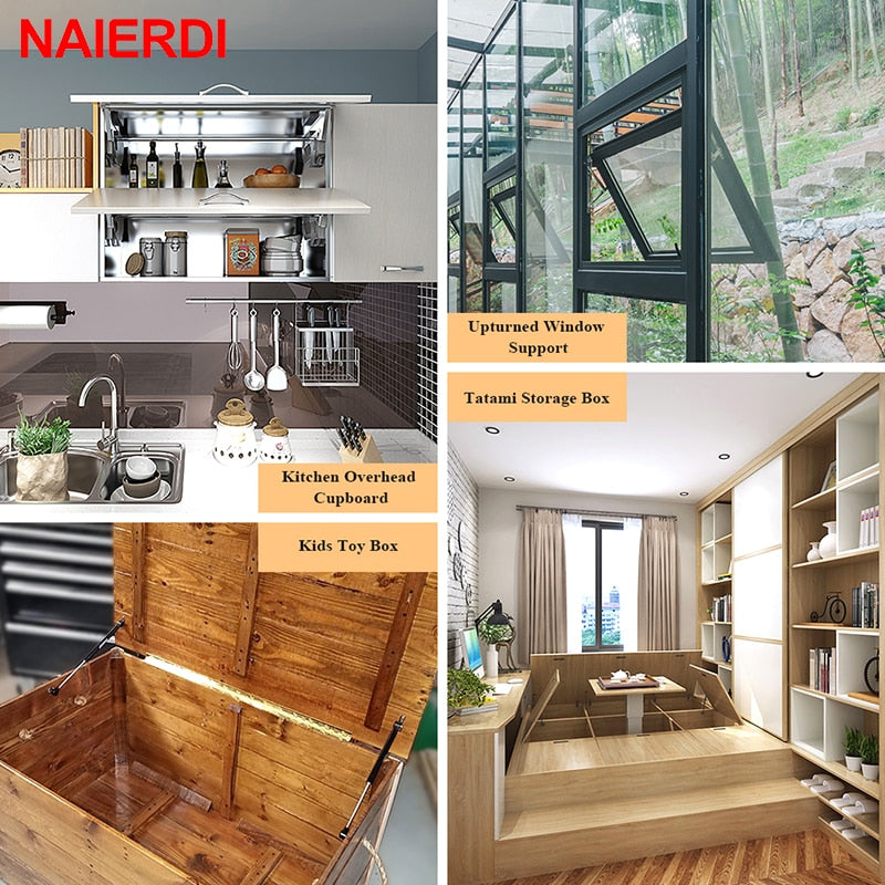 4PCS NAIERDI Furniture Gas Spring Hinges