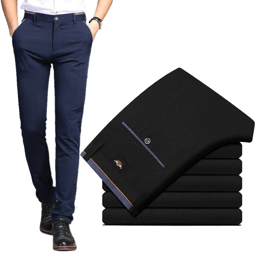 Elastic and Wrinkle Resistant Trousers