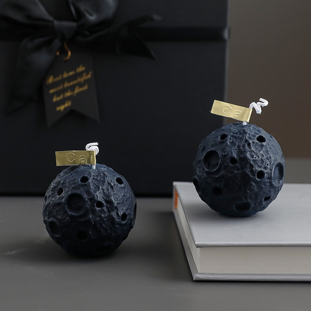 Moon-Shaped Scented Candle