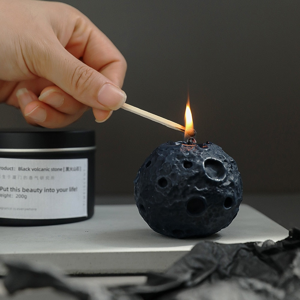 Moon-Shaped Scented Candle