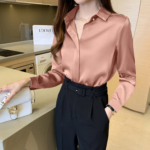 Stylish Long Sleeve Woman Blouses