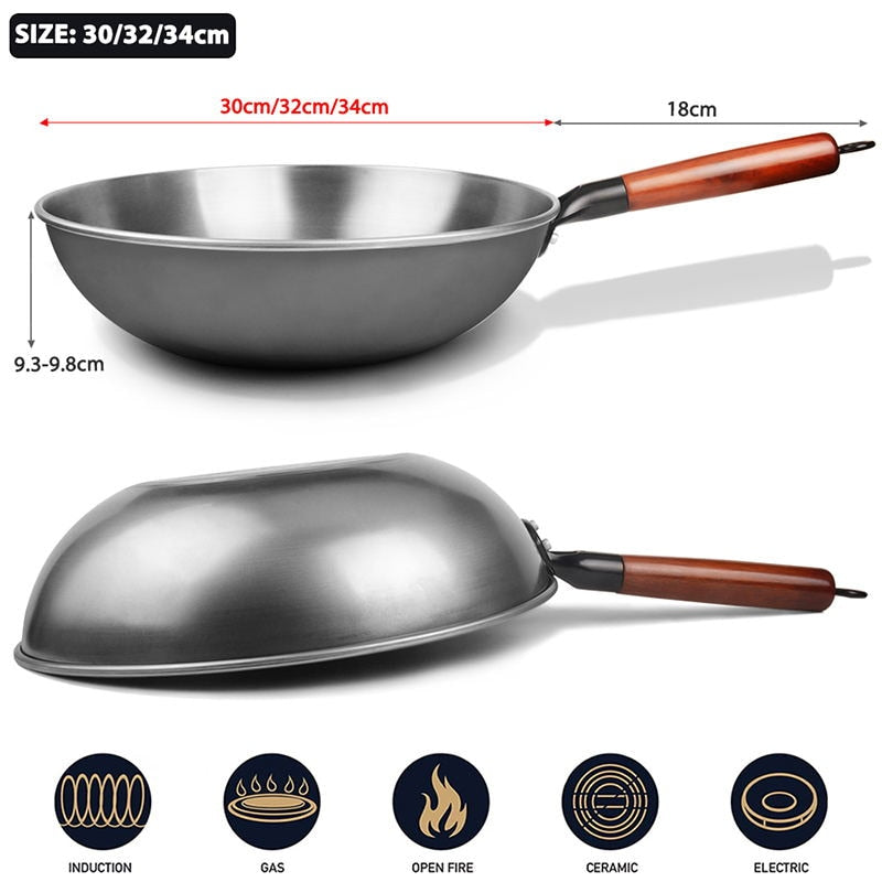 Handmade Iron Wok Iron Pot