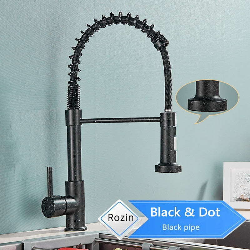 Sleek Matte Black Mixer Tap