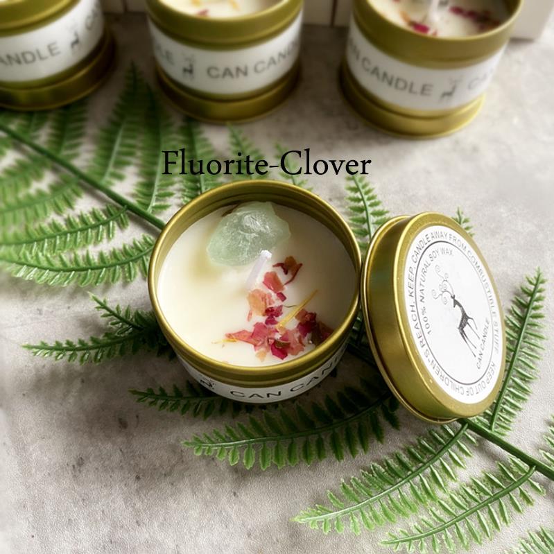 Golden Tin Box Essential Oil Candles