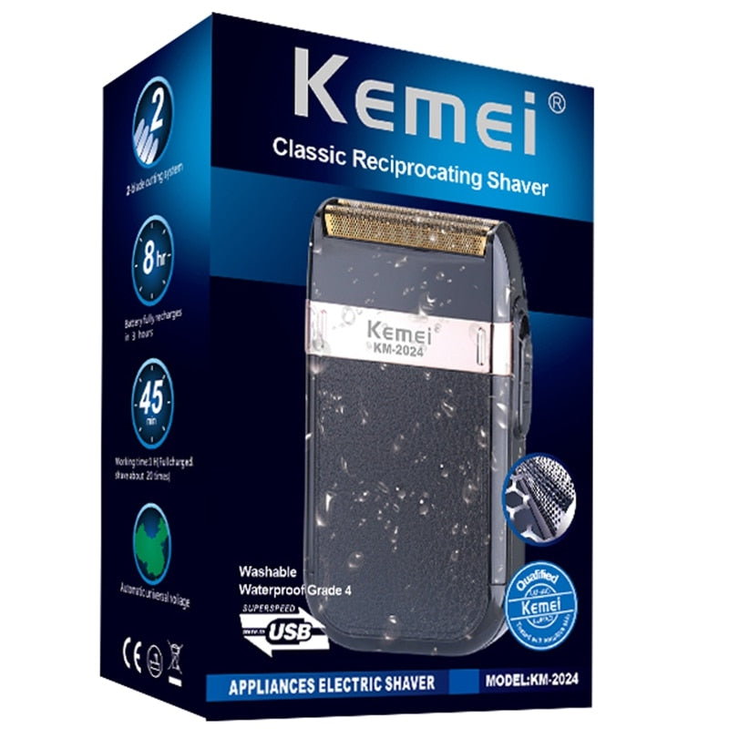 Original Kemei Rechargeable Shaver for Men