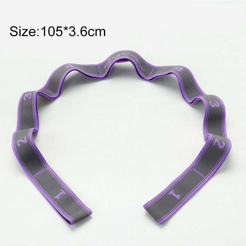 Yoga Pull Strap Belt Polyester Latex Elastic Latin