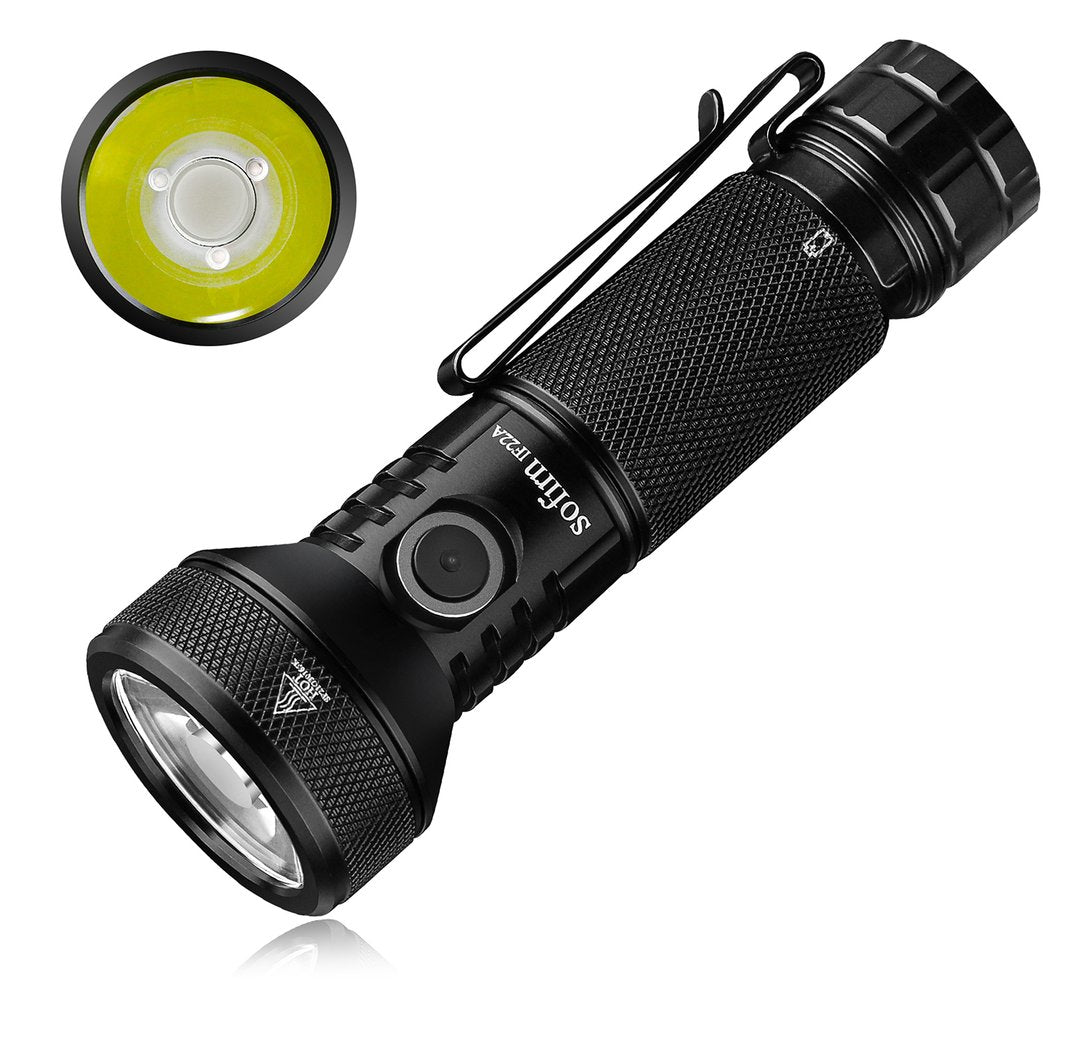 USB-C Rechargeable, 21700 LED Flashlight