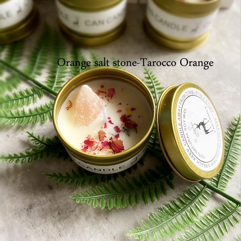 Golden Tin Box Essential Oil Candles