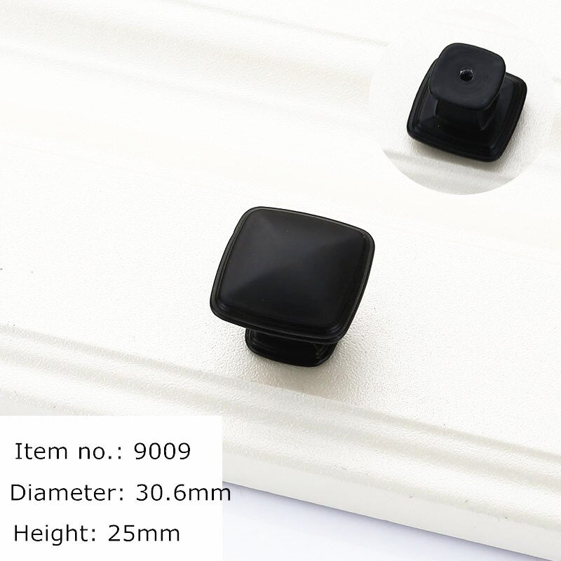 Black Gold Brushed Stainless Steel Cabinet Door Knobs
