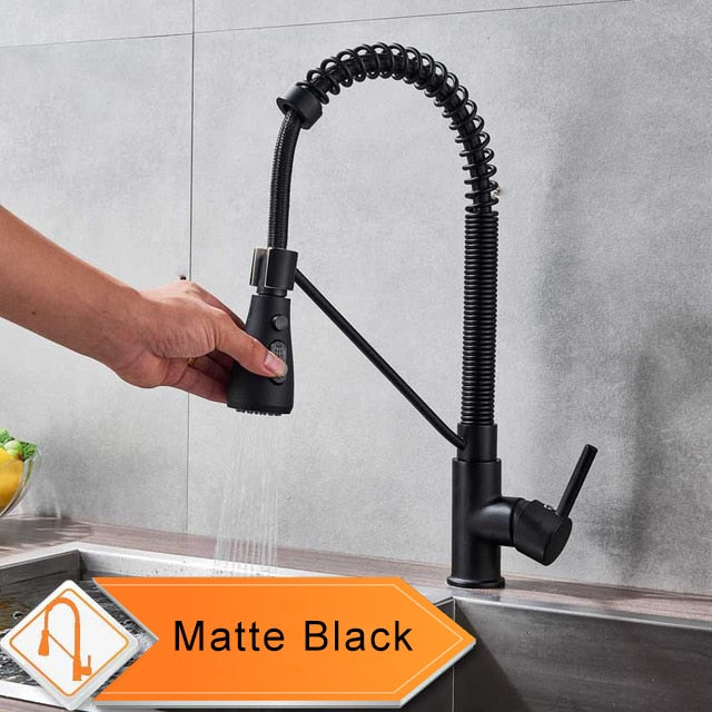 Sleek Matte Black Mixer Tap