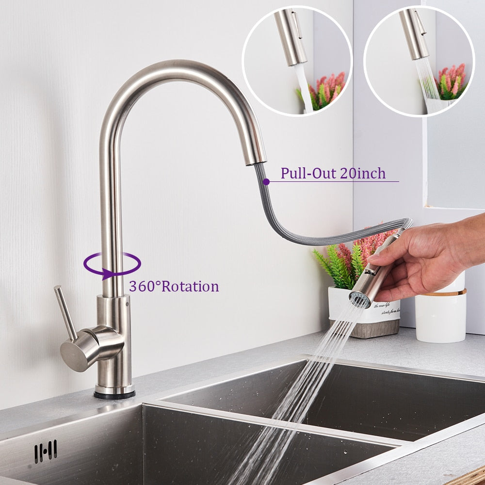 Single Hole Pull Out Spout Mixer Tap