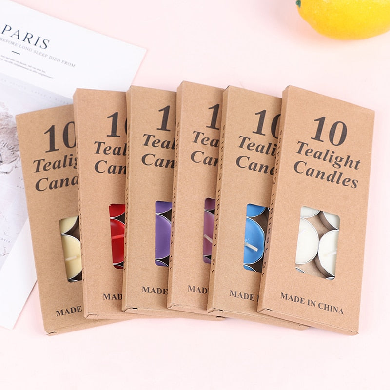 10-Piece Aromatherapy Tea Wax Candle Set