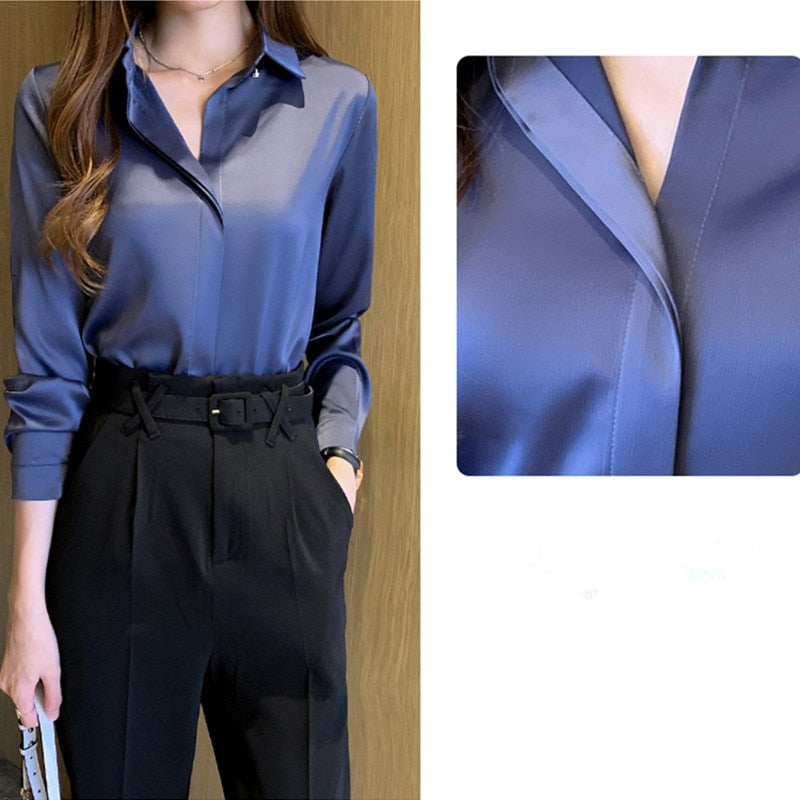 Stylish Long Sleeve Woman Blouses